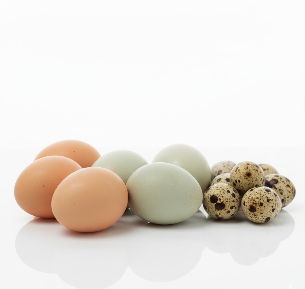 Trứng gà, vịt, trứng cút