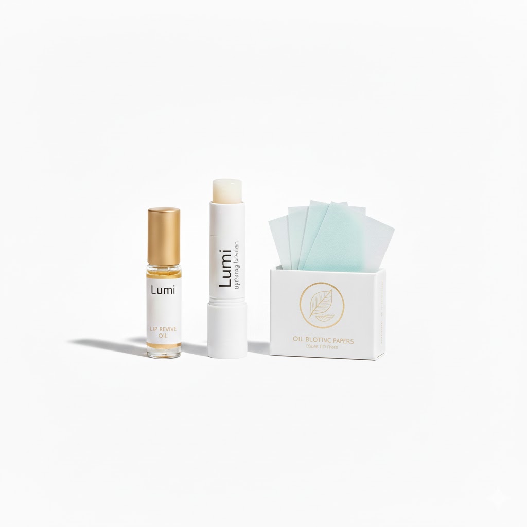 Dưỡng môi, thấm dầu