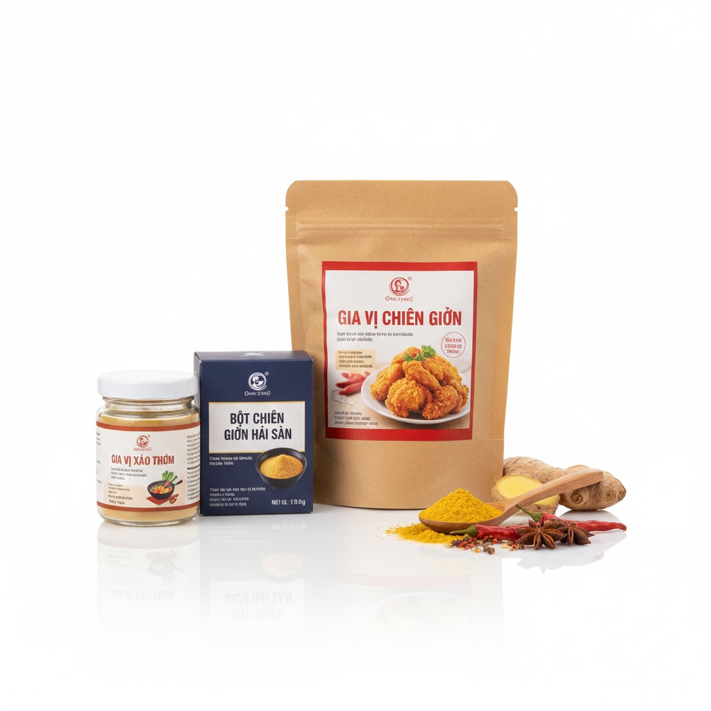 Gia vị chiên, xào