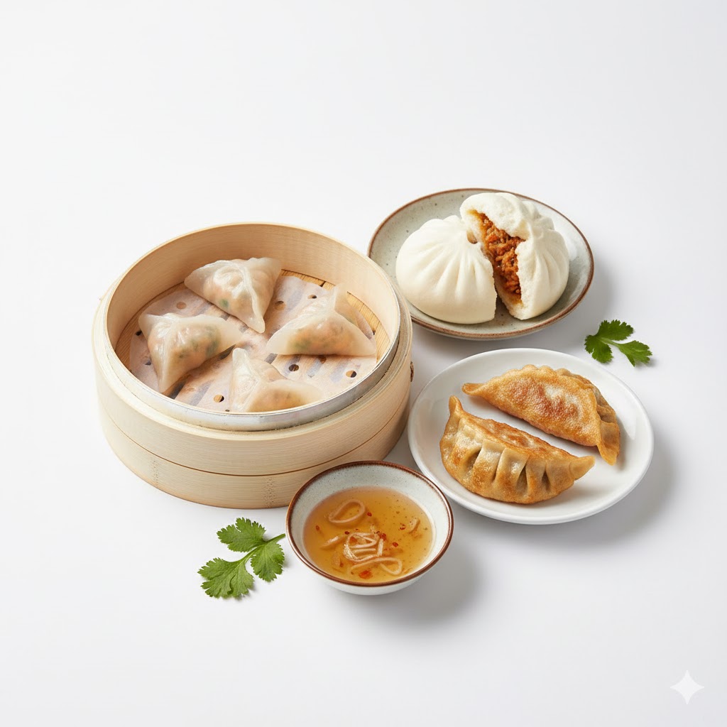 Há cảo, dimsum, mandu