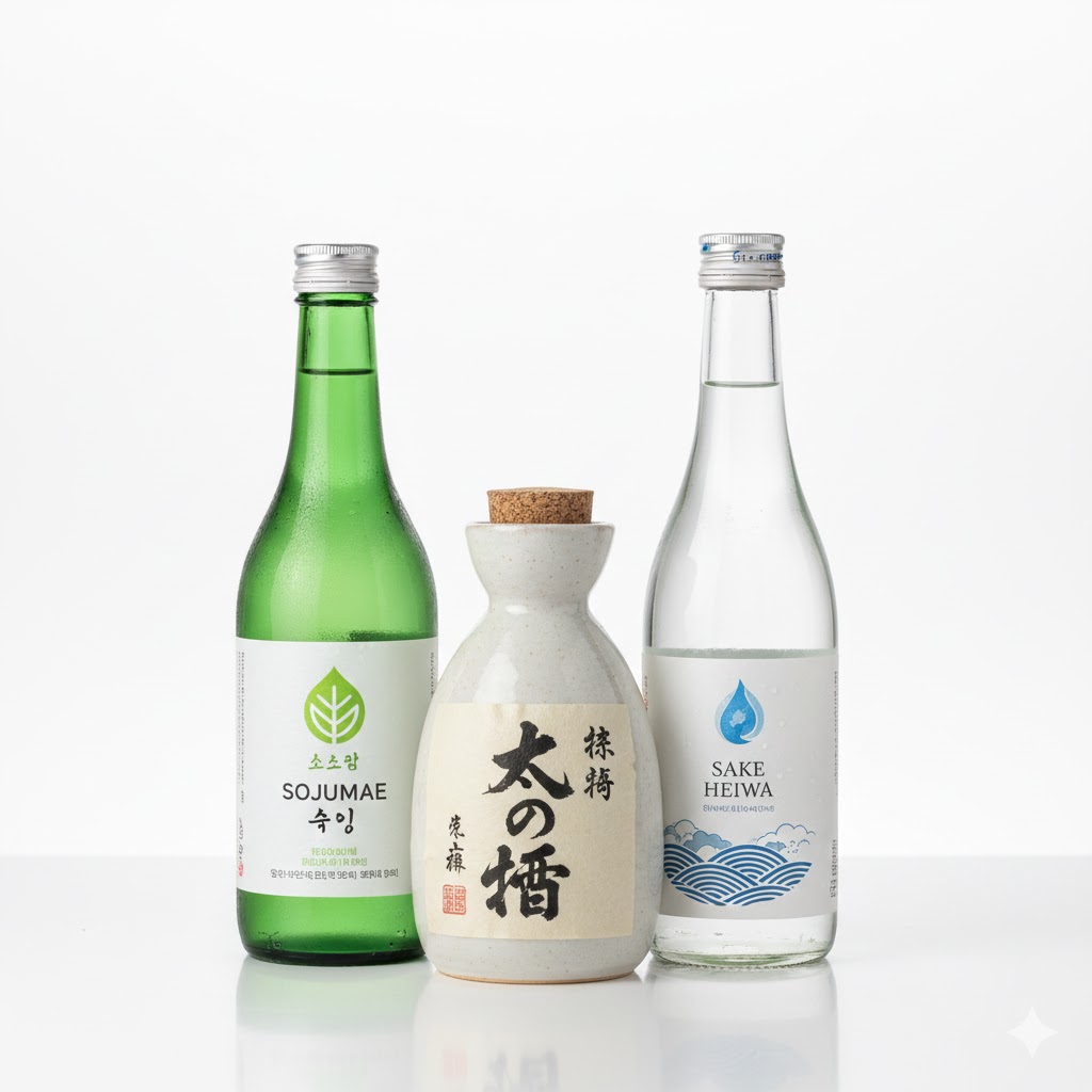 Rượu soju, sake