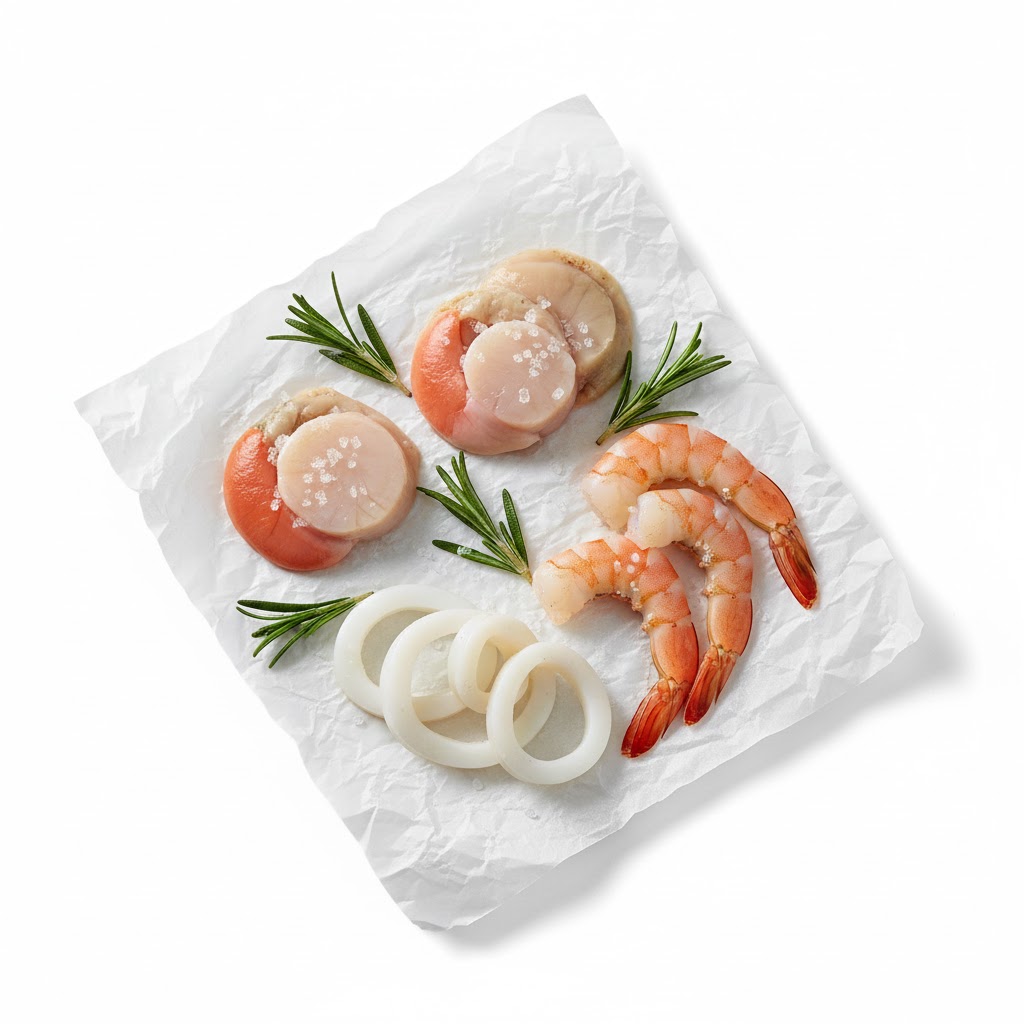 Cá, hải sản sơ chế