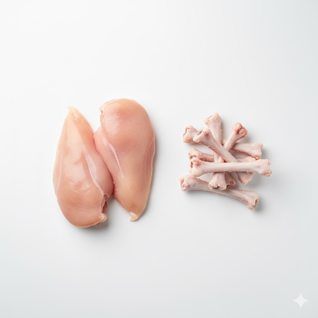 Ức gà, xương gà