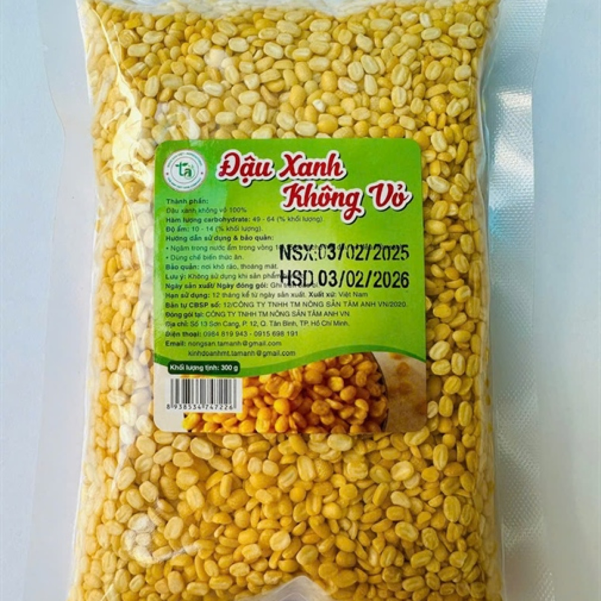 Đậu Xanh không vỏ - 150g