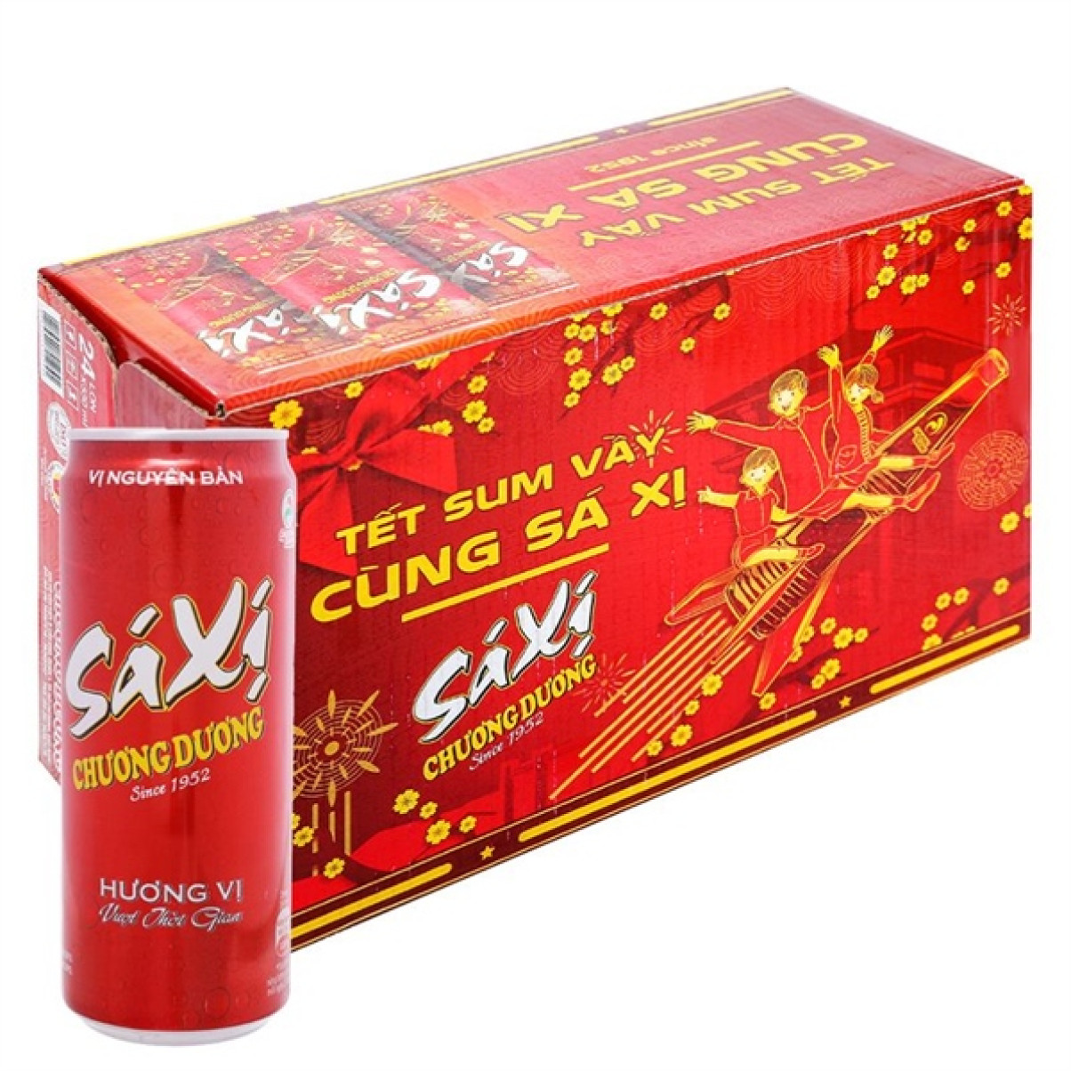 Saxi lon 320ml x 12 lon/thùng