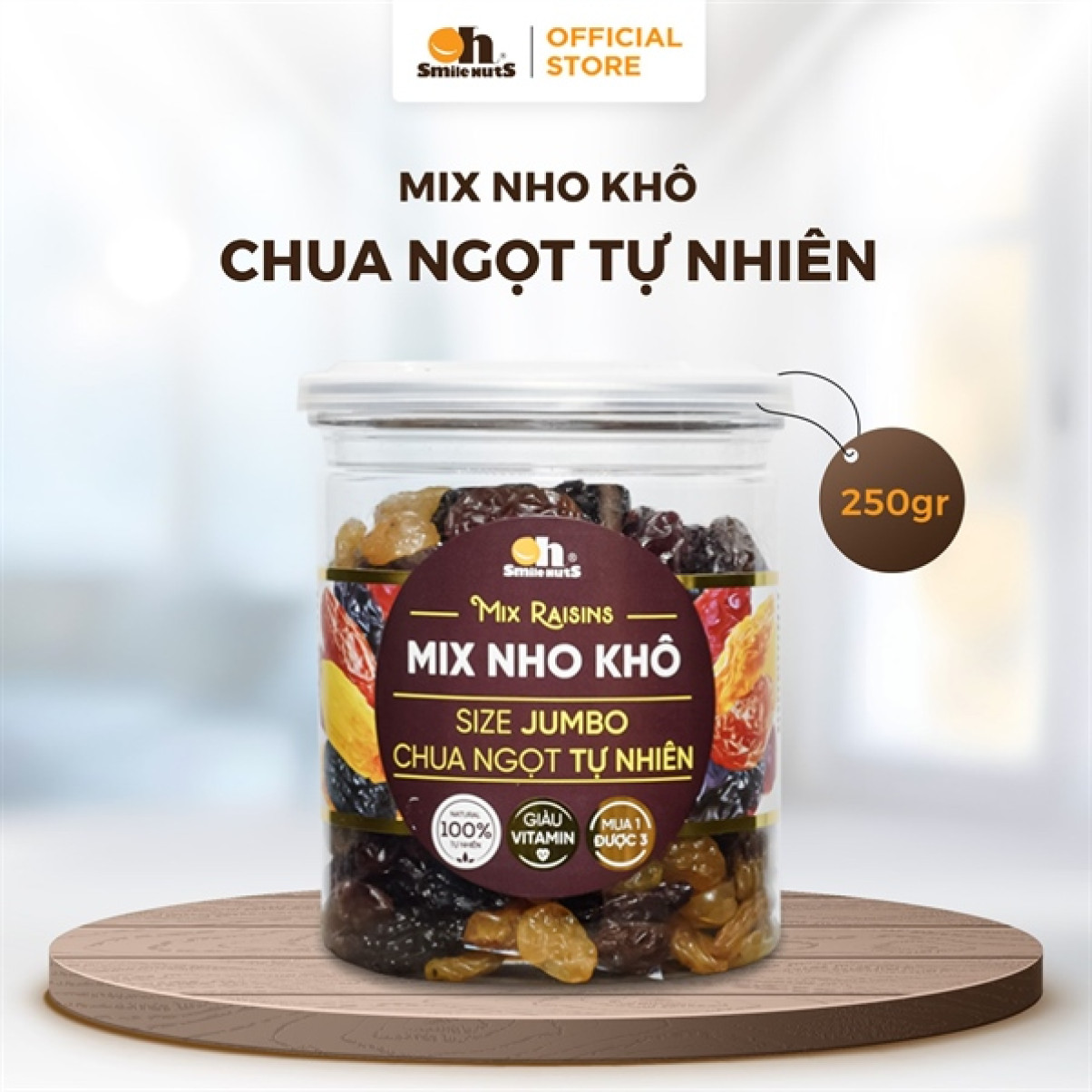Mix Nho Khô 250g