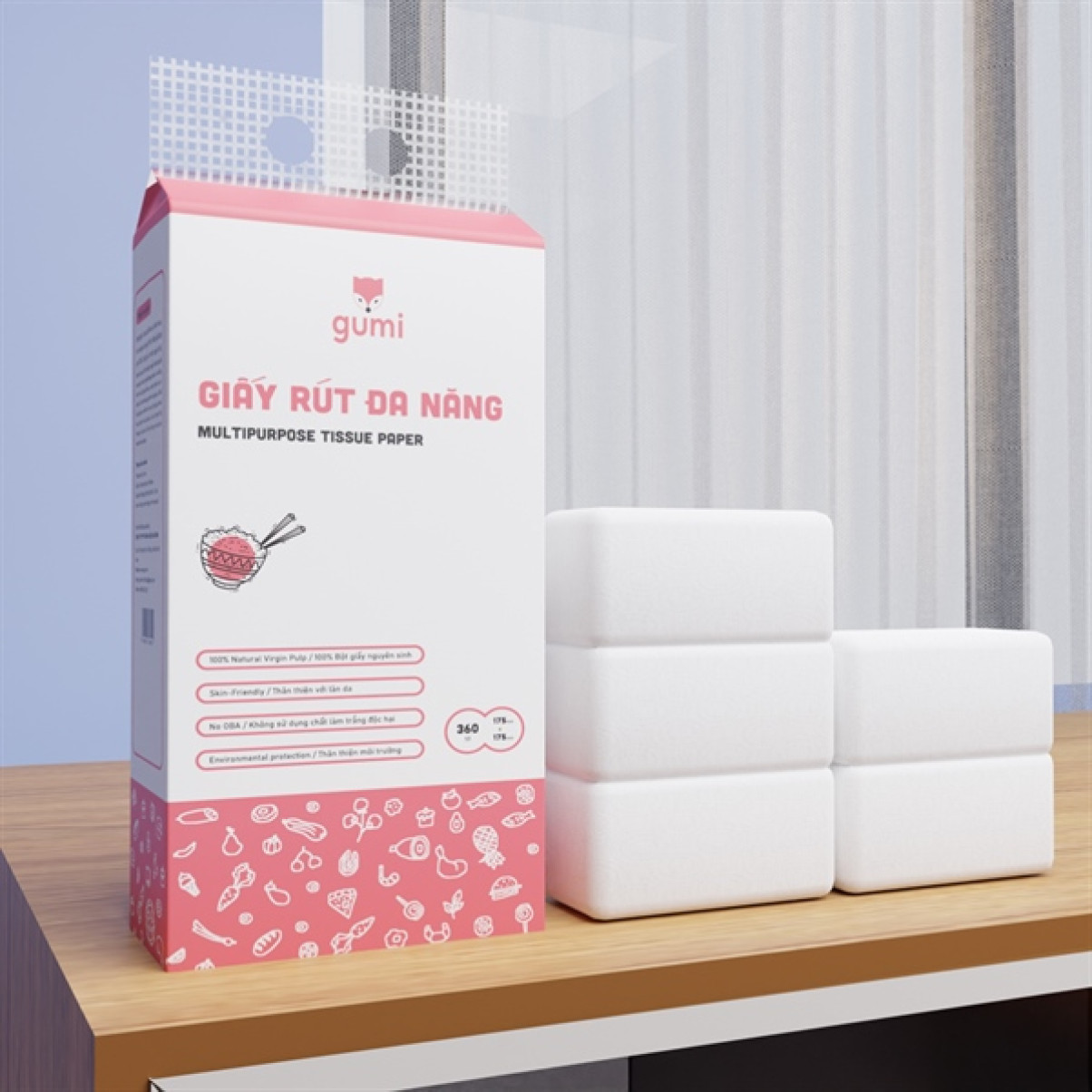 Khăn giấy rút treo tường Gumi 360 tờ