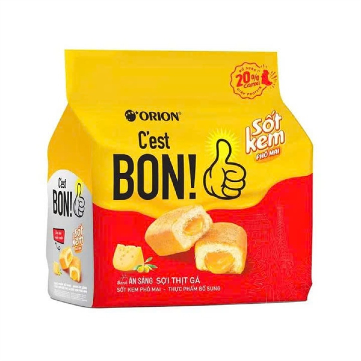 Bánh Ăn Sáng C'est Bon Sợi Thịt Gà Sốt Kem Phô Mai 20.3G