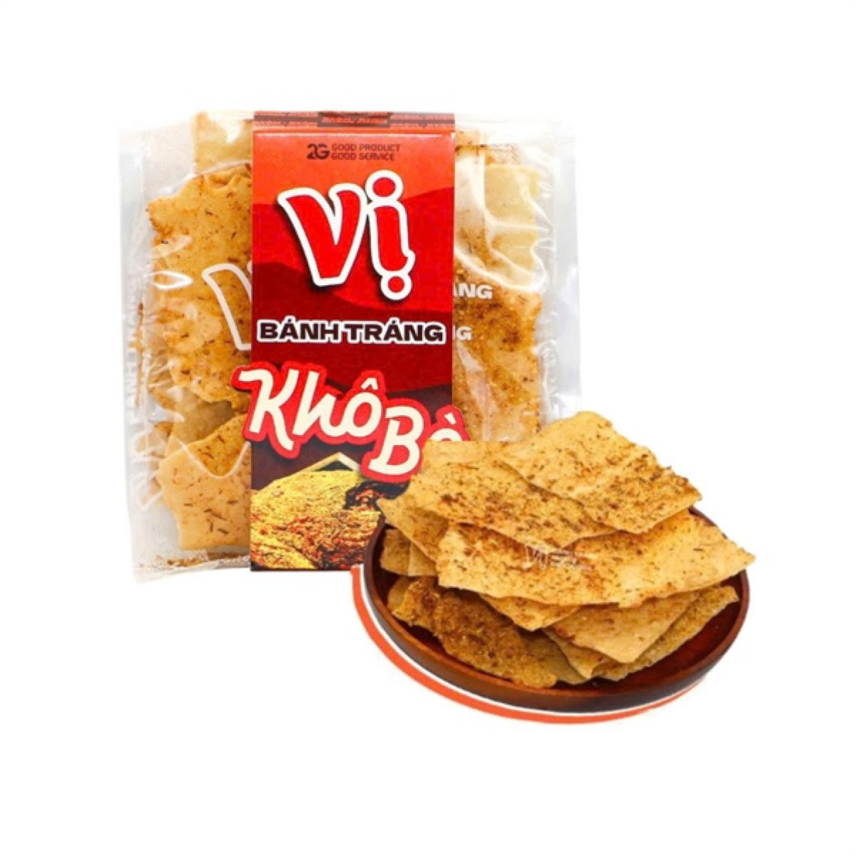 Bánh Tráng Khô Bò Vị - Túi 55g