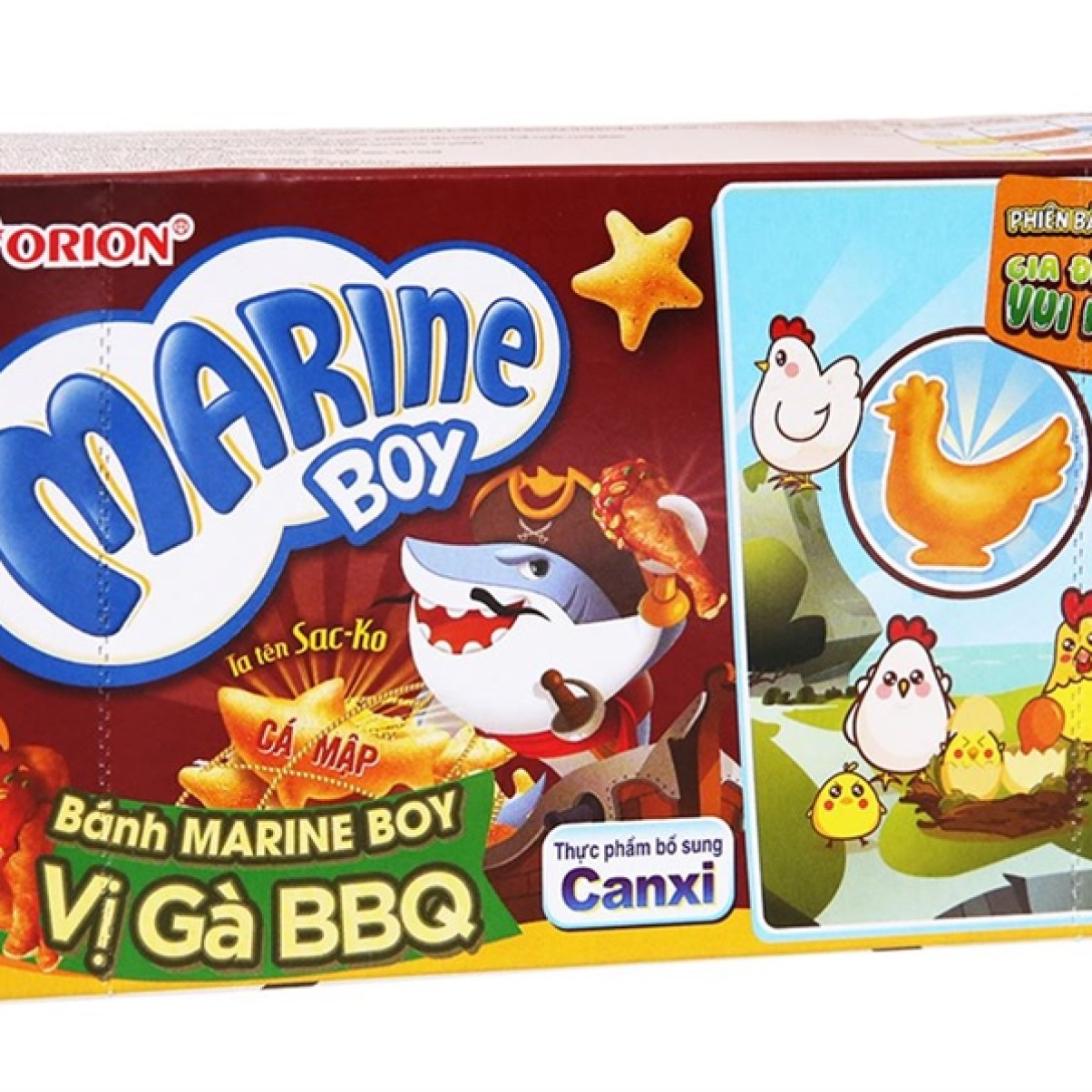 Bánh Marine Boy Vị Gà BBQ 35G