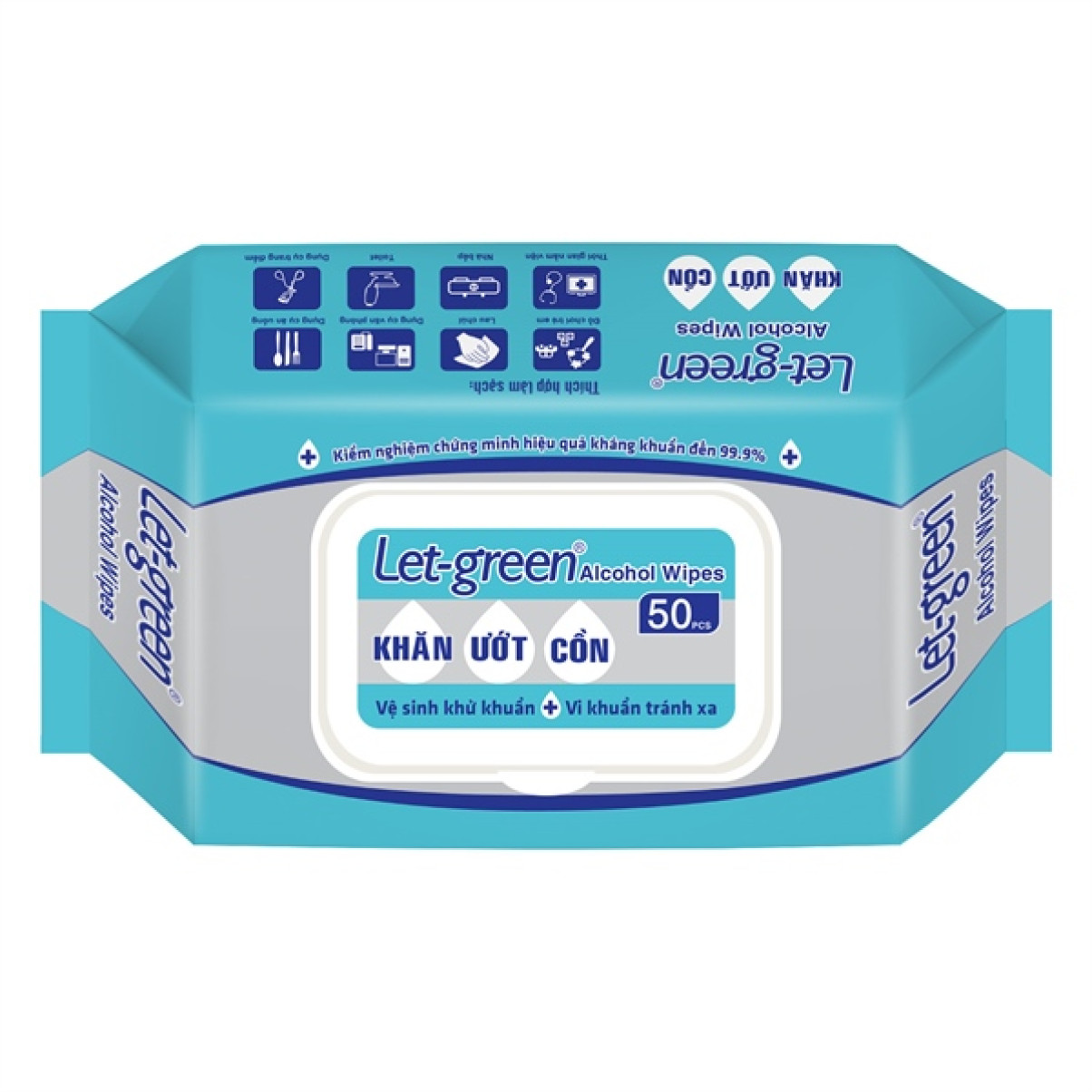 Khăn ướt Let Green 50 miếng