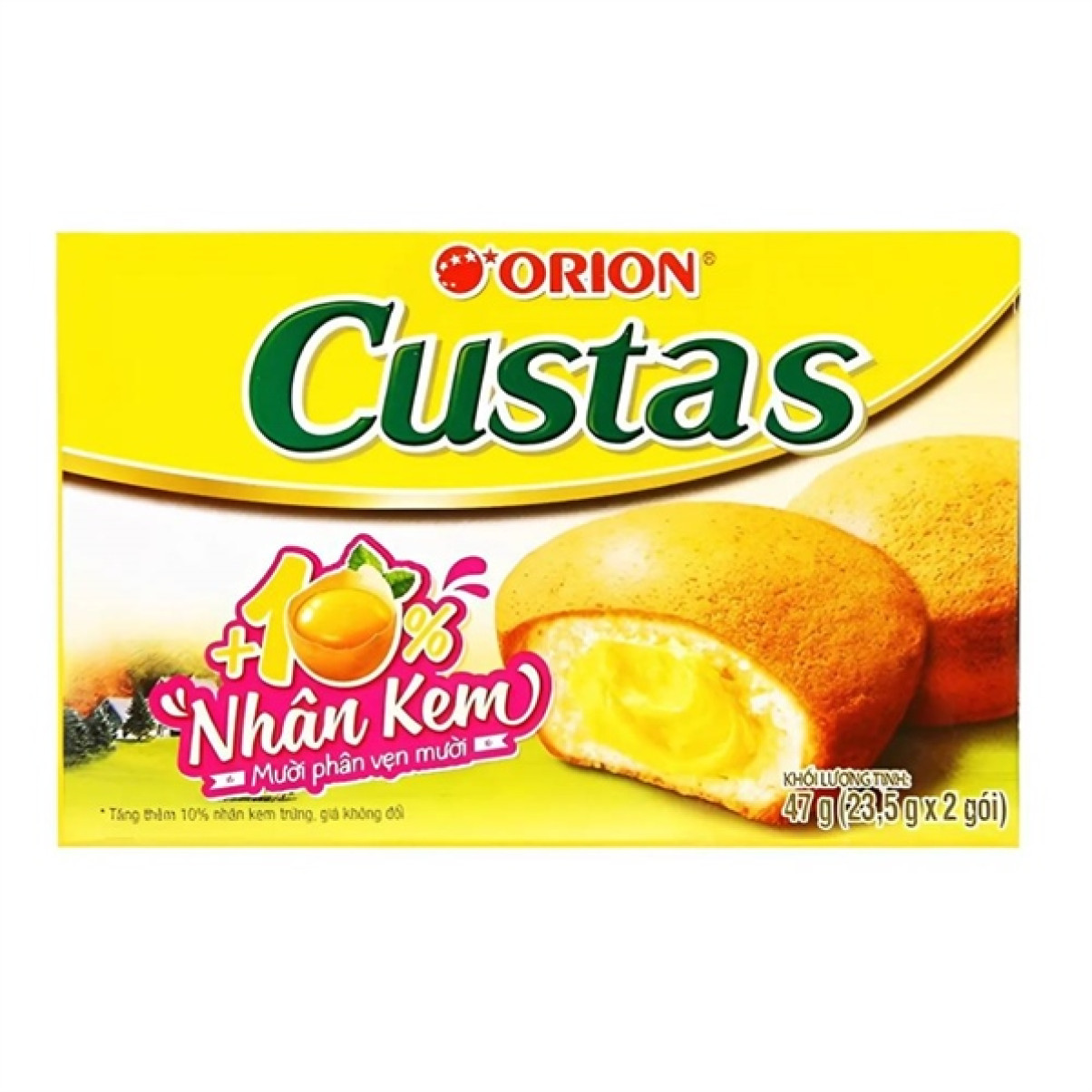 Bánh Custas kem trứng (2 cái/hộp)