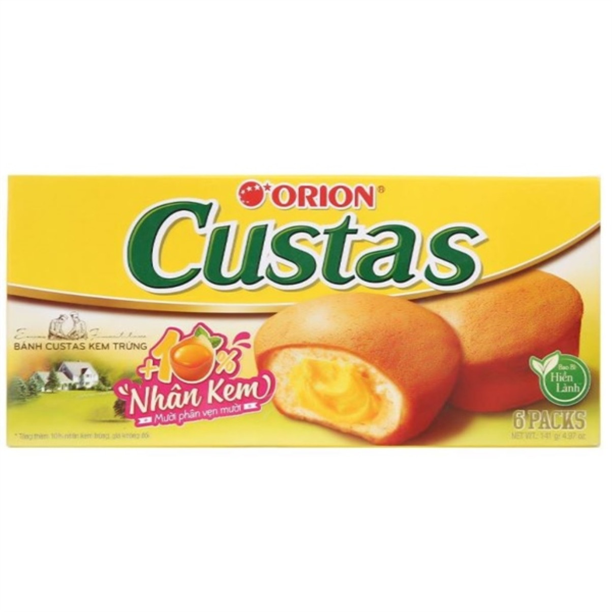 Bánh Custas Kem Trứng 141g (6 cái/hộp)