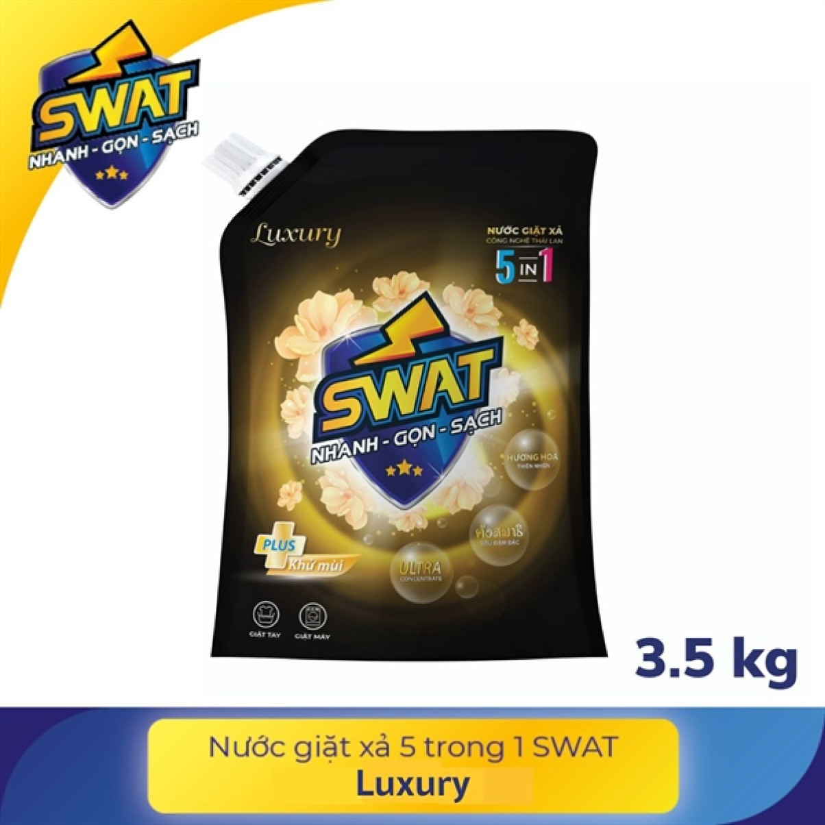 Nước giặt xả 5n1 Swat Luxury 3.5kg