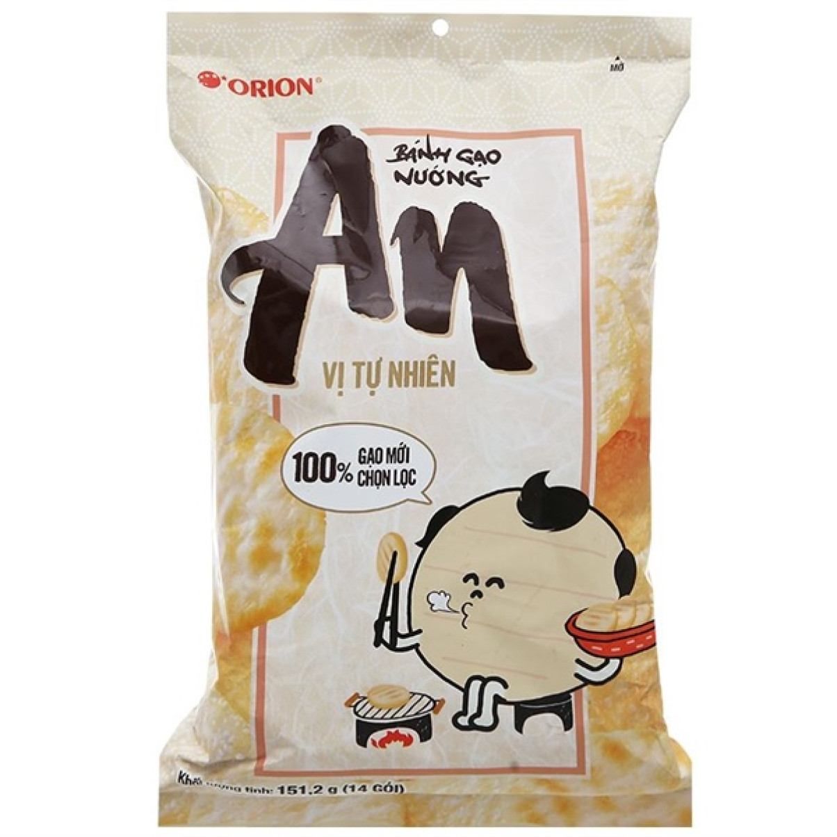 Bánh Gạo Nướng An Vị Tự Nhiên Orion 151.2G (14 Gói)