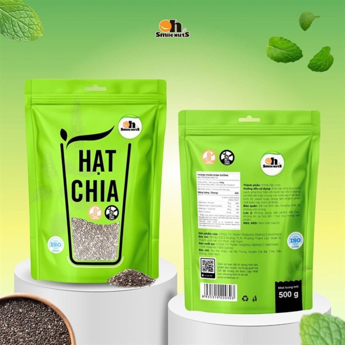Hạt Chia Đen túi zip 500g