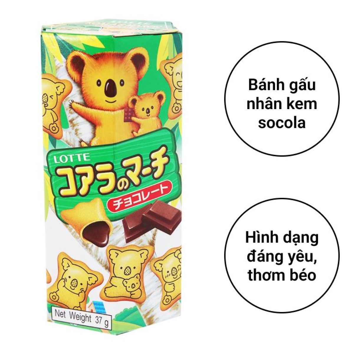 Bánh gấu Koala’s March nhân socola 37g