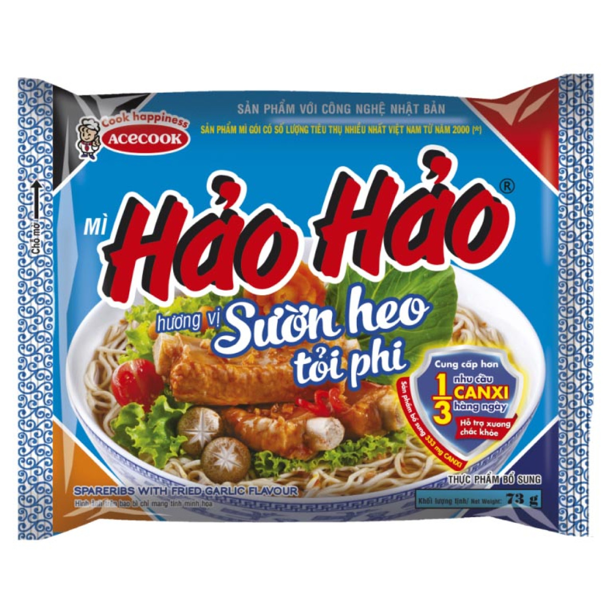 Mì Hảo Hảo Sườn Heo Tỏi Phi