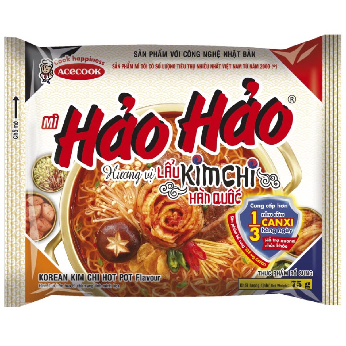 Mì Hảo Hảo lẩu kim chi