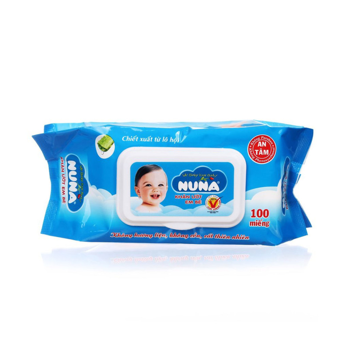 Khăn ướt em bé NUNA 100T-không mùi