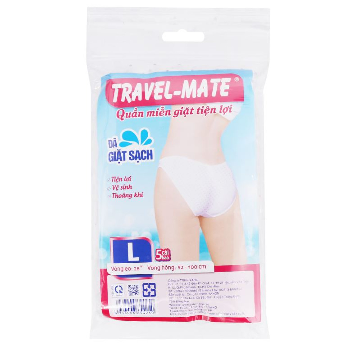 Quản lót miễn giặt PP Travel-Mate Nữ size L