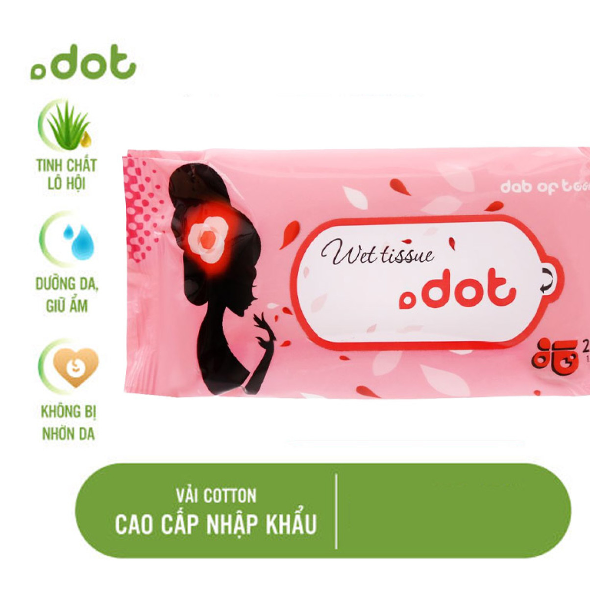Khăn ướt Dot 20 tờ không mùi