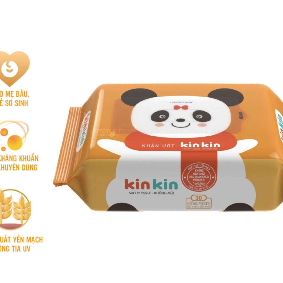 Khăn ướt Kin Kin 30 tờ không mùi