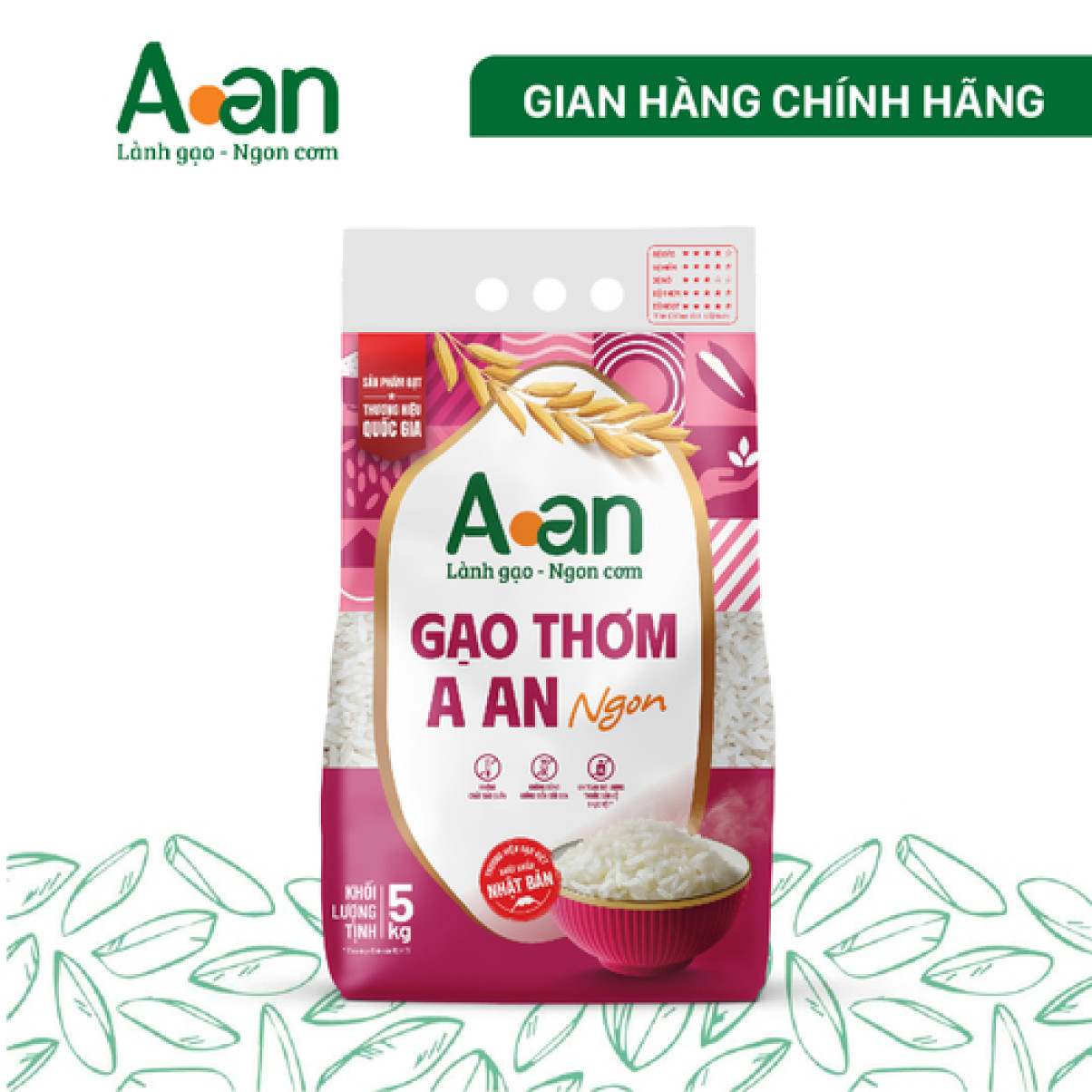 Gạo Thơm A An Ngon 5kg