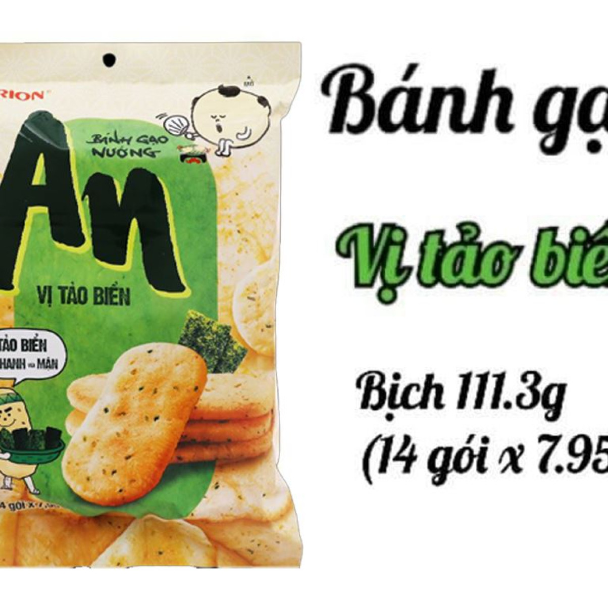 Bánh Gạo An Vị Tảo Biển 111.3G