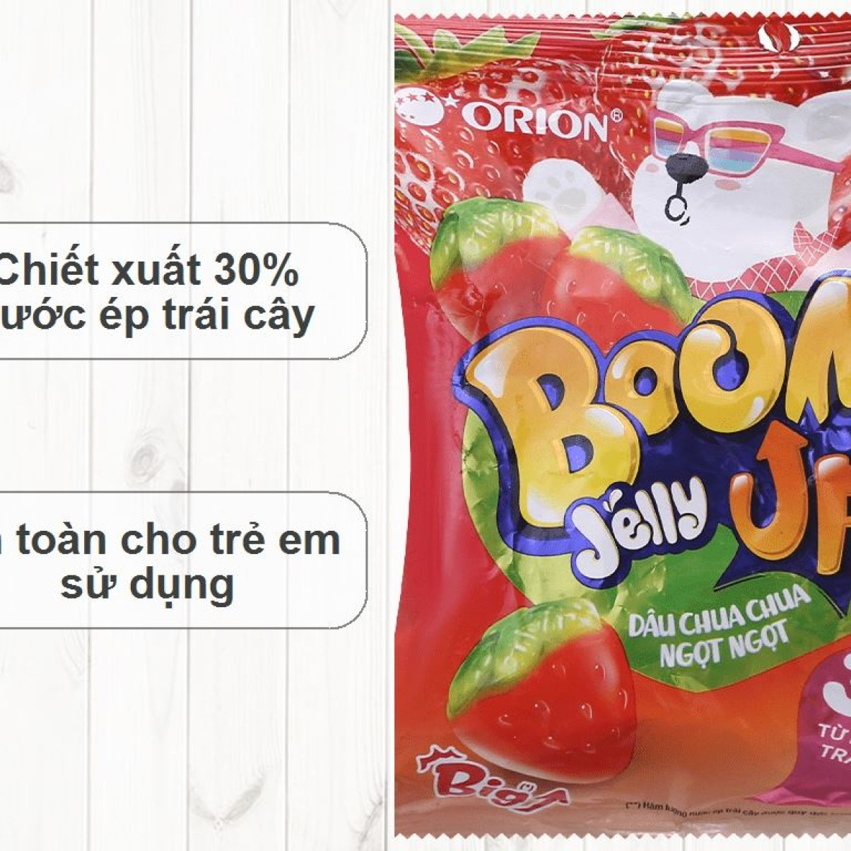Kẹo Dẻo Boom Vị Dâu