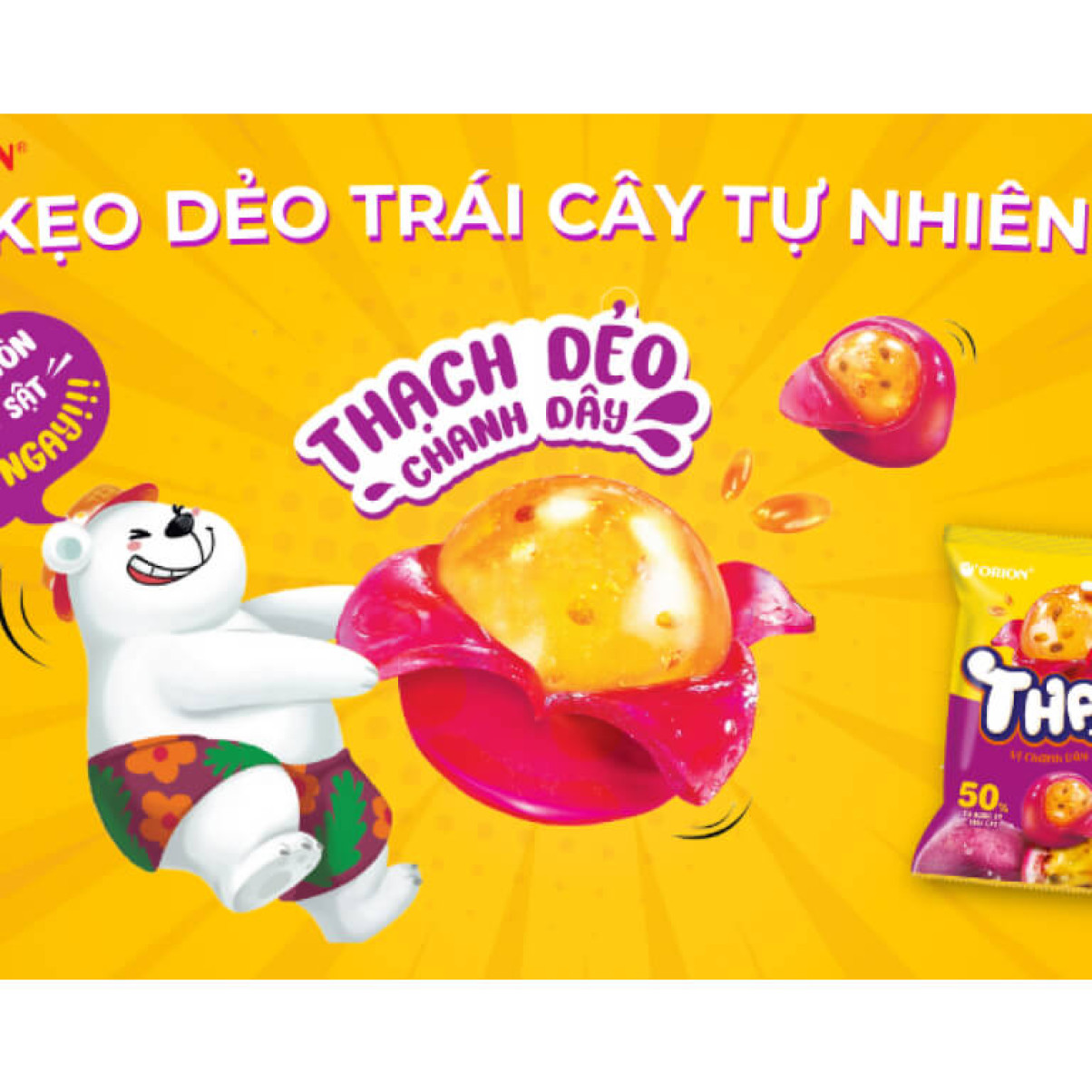 Kẹo Dẻo Boom Vị Chanh Dây