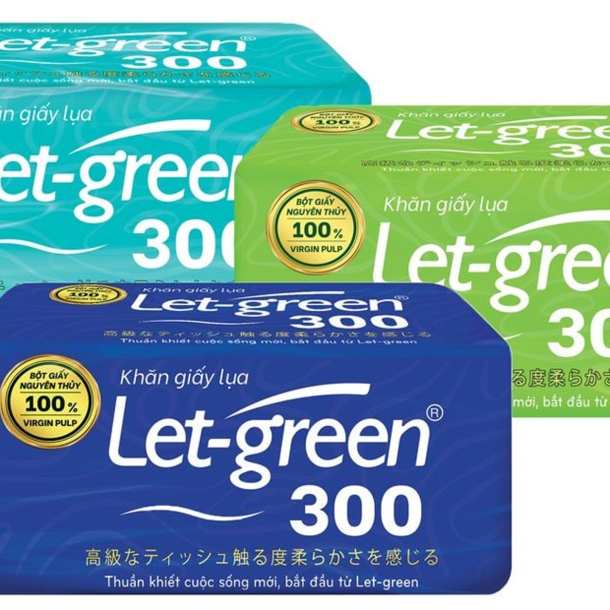 Khăn Giấy Lụa LET-GREEN 300Tờ