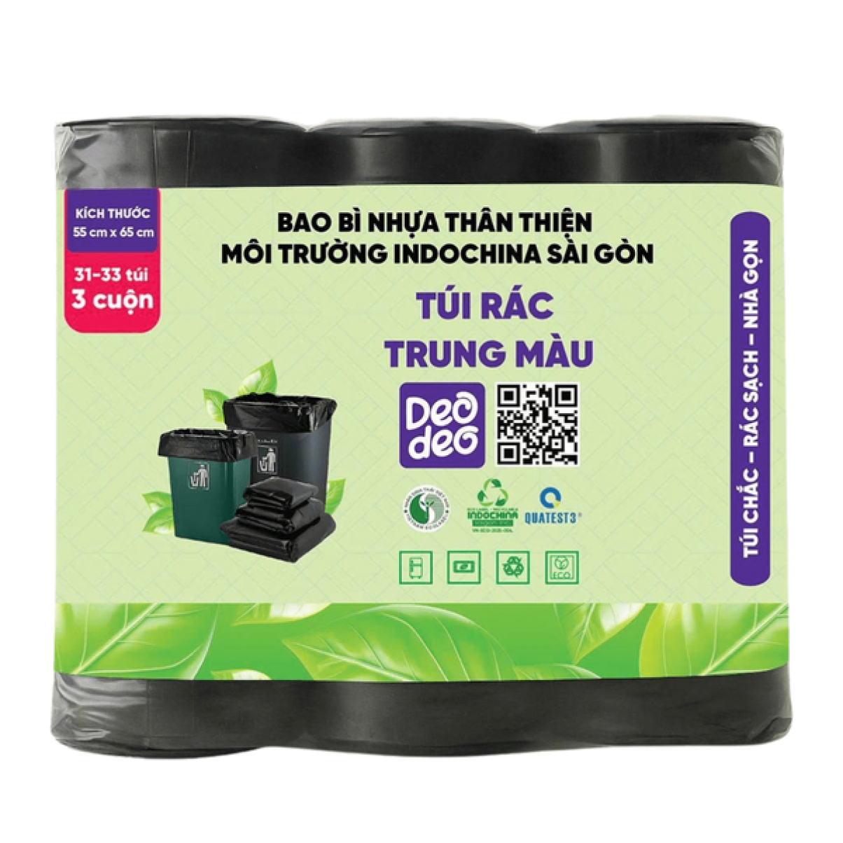 Túi rác trung màu 55cm x 65cm DEODEO-015967
