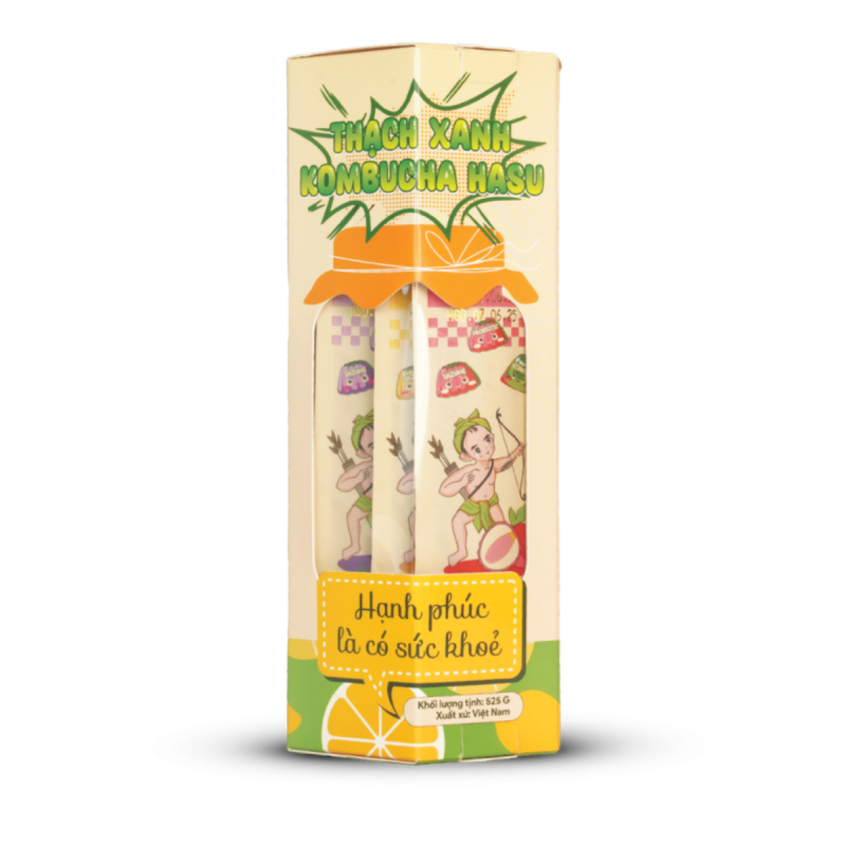 Thạch Xanh Kombucha Mix vị 525gr