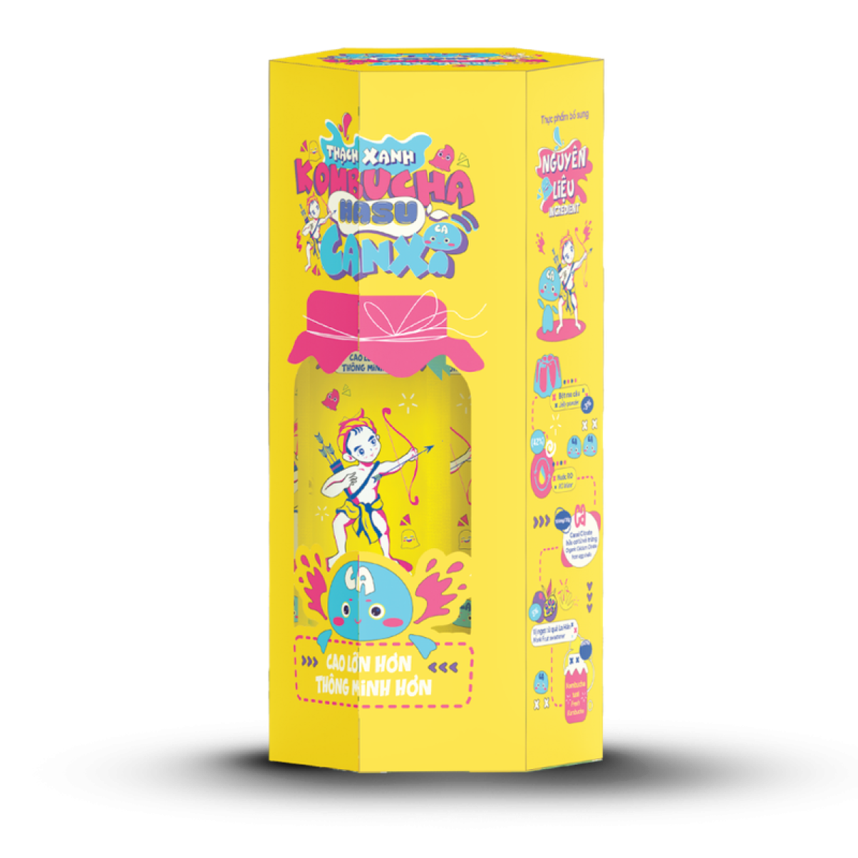 Thạch Xanh Kombucha Hasu Canxi 525gr