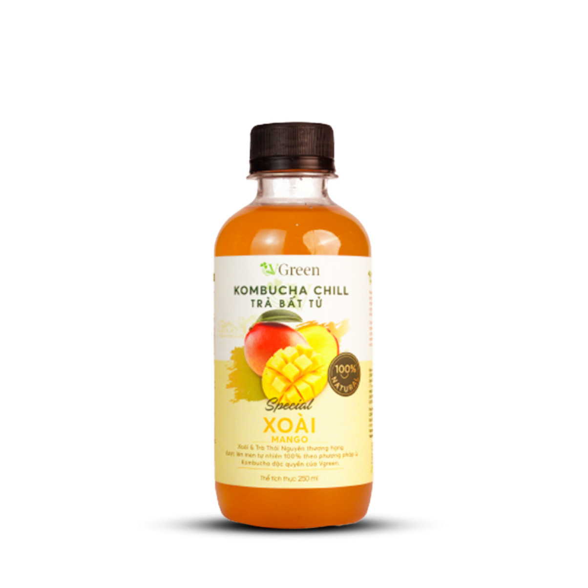 Vkombucha Chill Trà bất tử 250ml Xoài