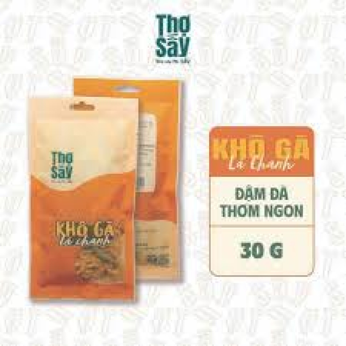 Khô Gà Lá Chanh Thợ Sấy - Túi 30g