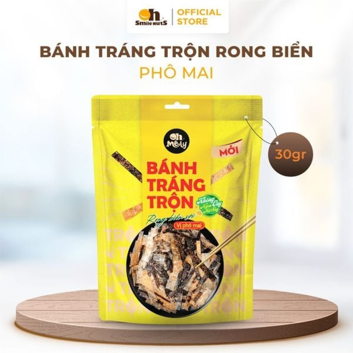 Bánh tráng trộn rong biển sợi vị phômai 30g