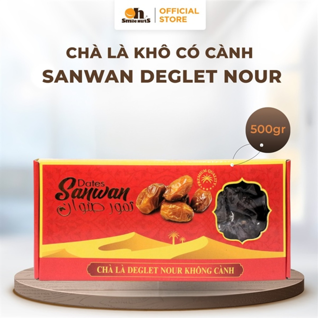 Chà Là Sanwan ko cành 500g