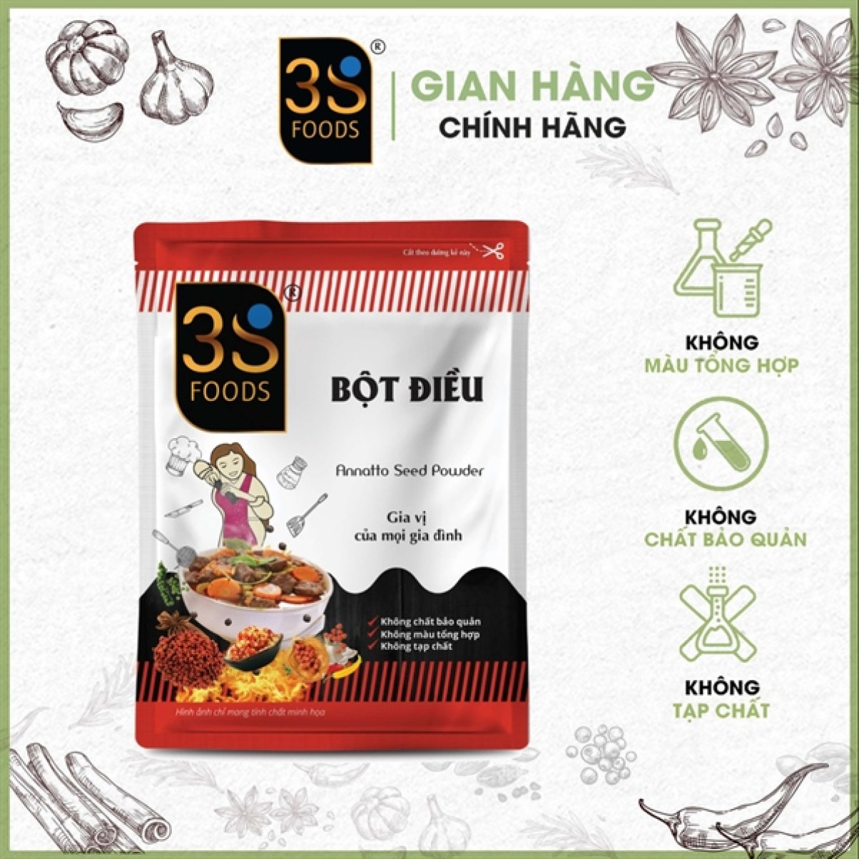 Bột điều Thành Lộc 10G