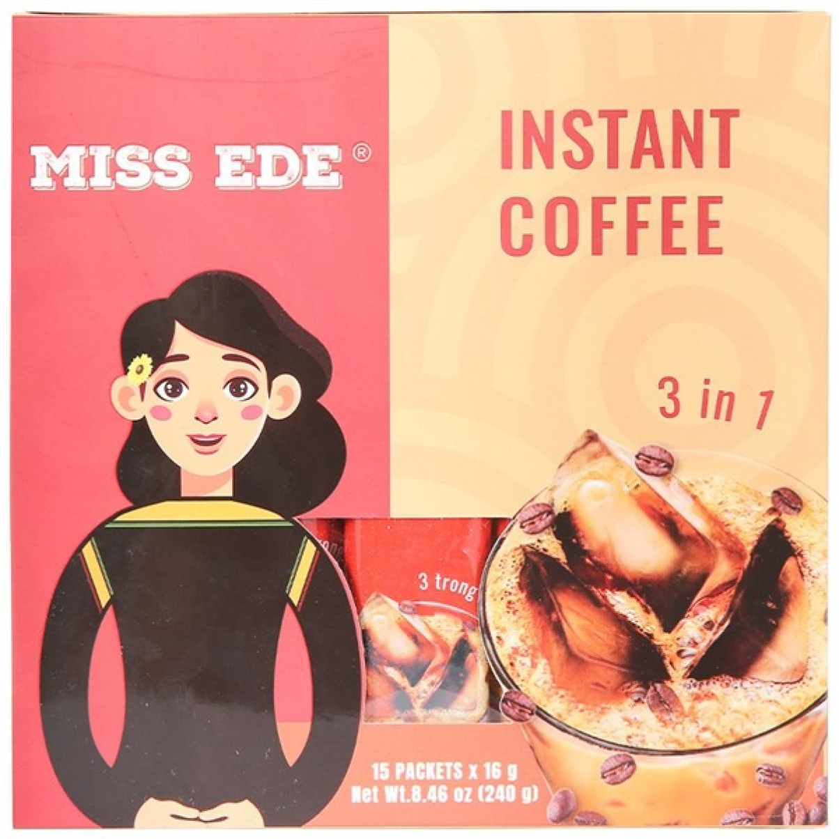 Cà phê Hòa tan 3in1 MISS EDE 15 x 16g (240g)