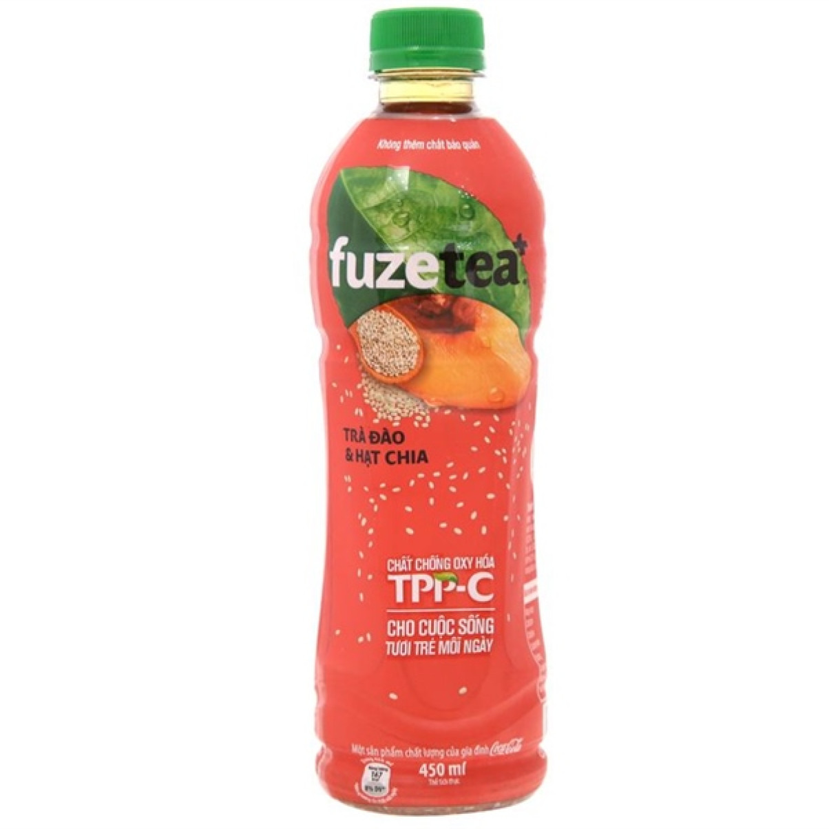 Trà Đào Và Hạt Chia Fuze Tea 450ml