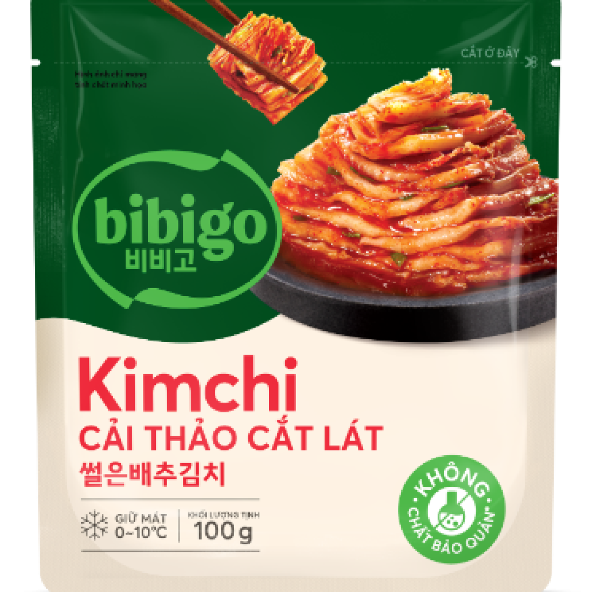 Bibigo Kimchi cải thảo cắt lát 100gr