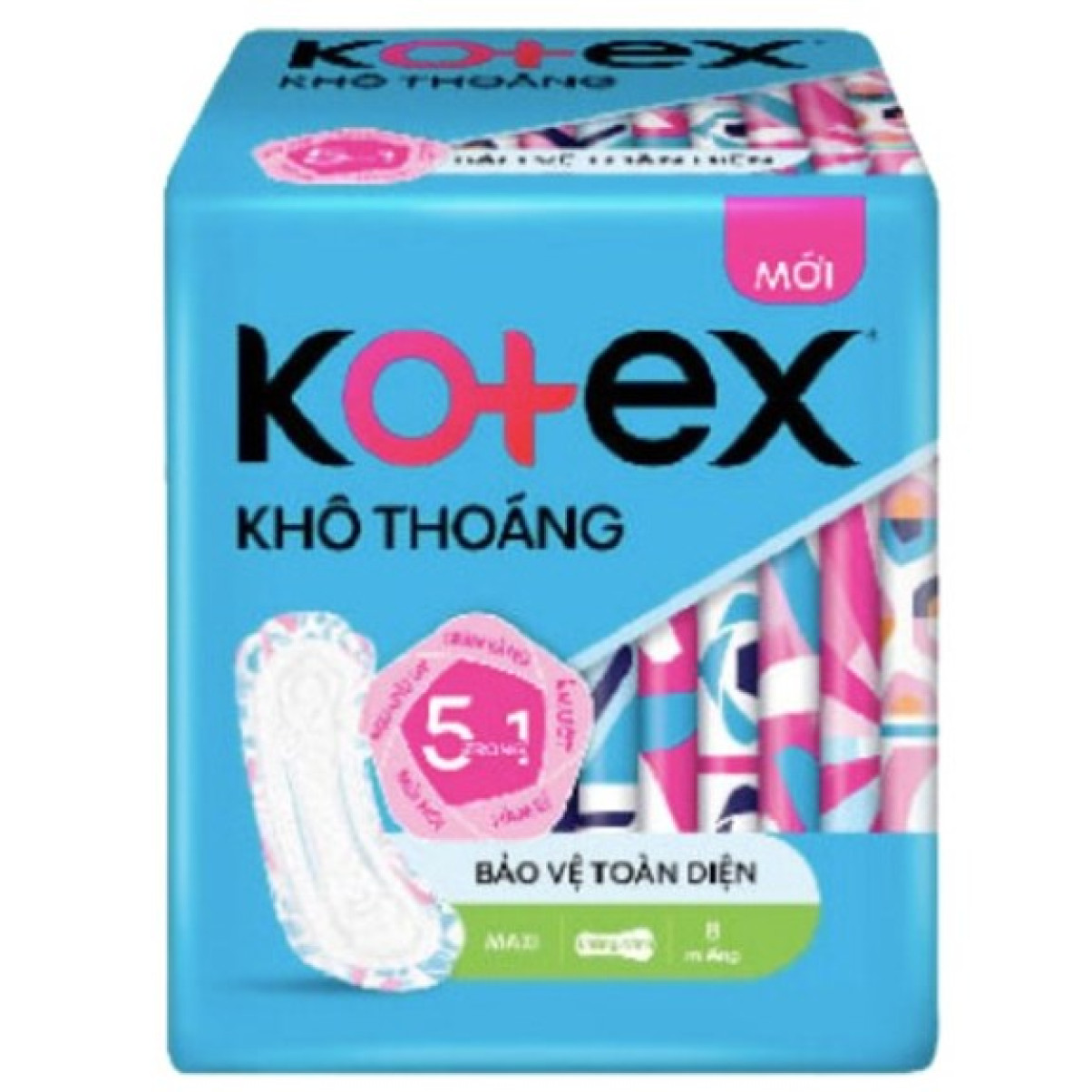 BVS KOTEX Bảo Vệ Toàn Diện 23CM Dày Không Cánh 8M