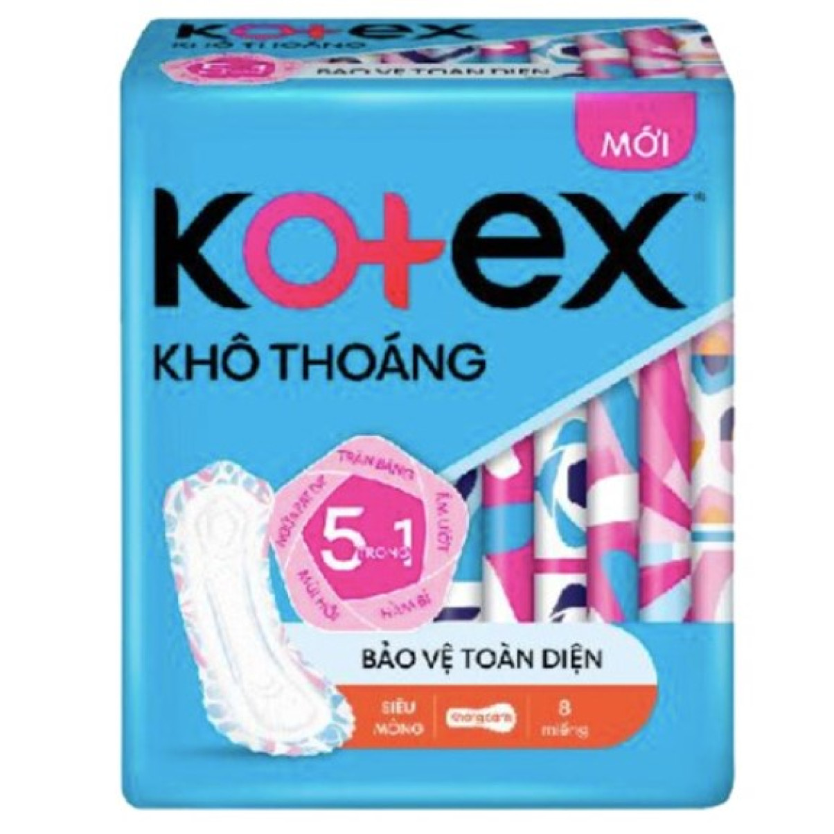 BVS Kotex Bảo Vệ Toàn Diện 23cm SM không cánh 8M