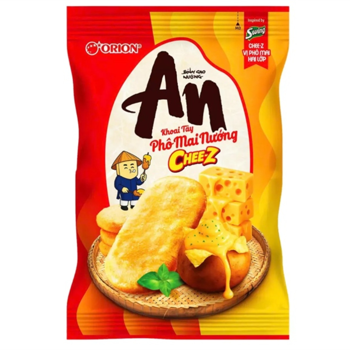 Bánh Gạo Nướng An Vị Khoai Tây Phô Mai Nướng 104.2G