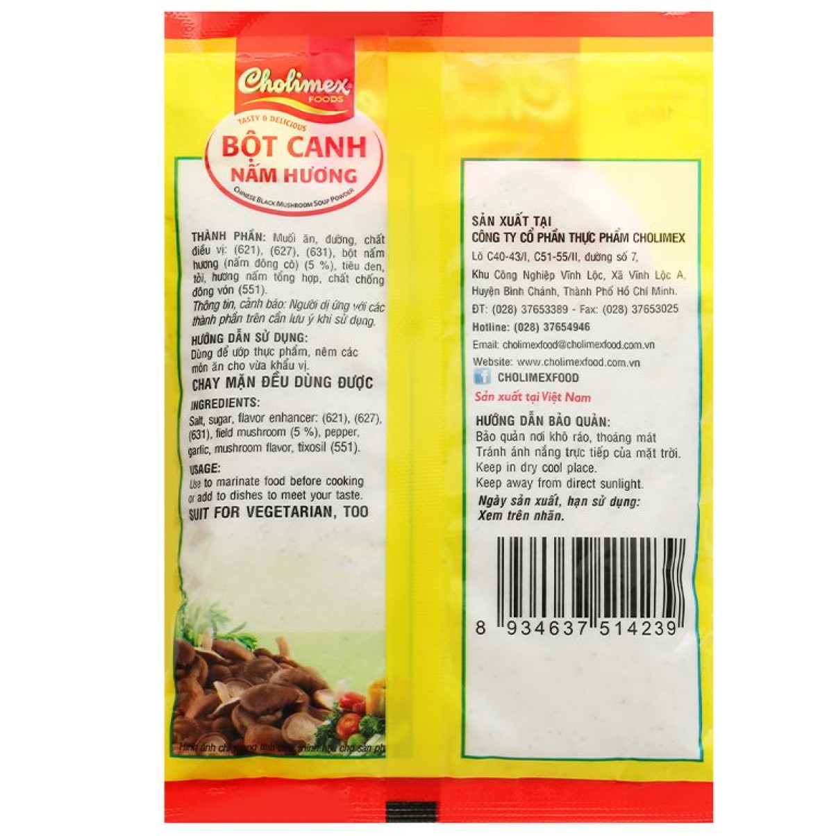 Bột canh nấm hương Cholimex G180g