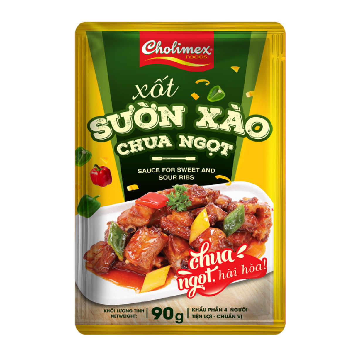 Xốt sườn xào chua ngọt Cholimex G90g