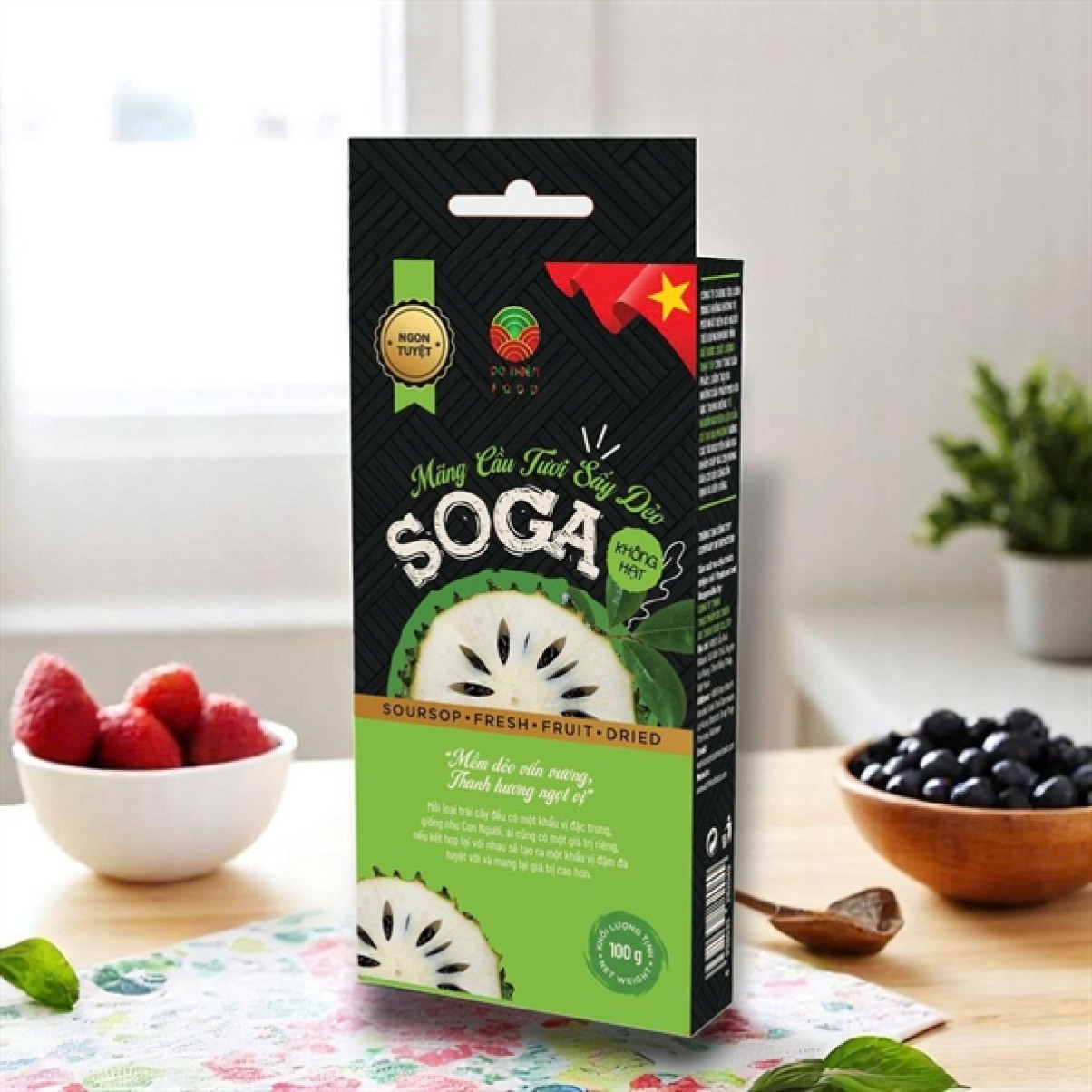 Mãng cầu tươi sấy dẻo,vị truyền thống SOGA 100g