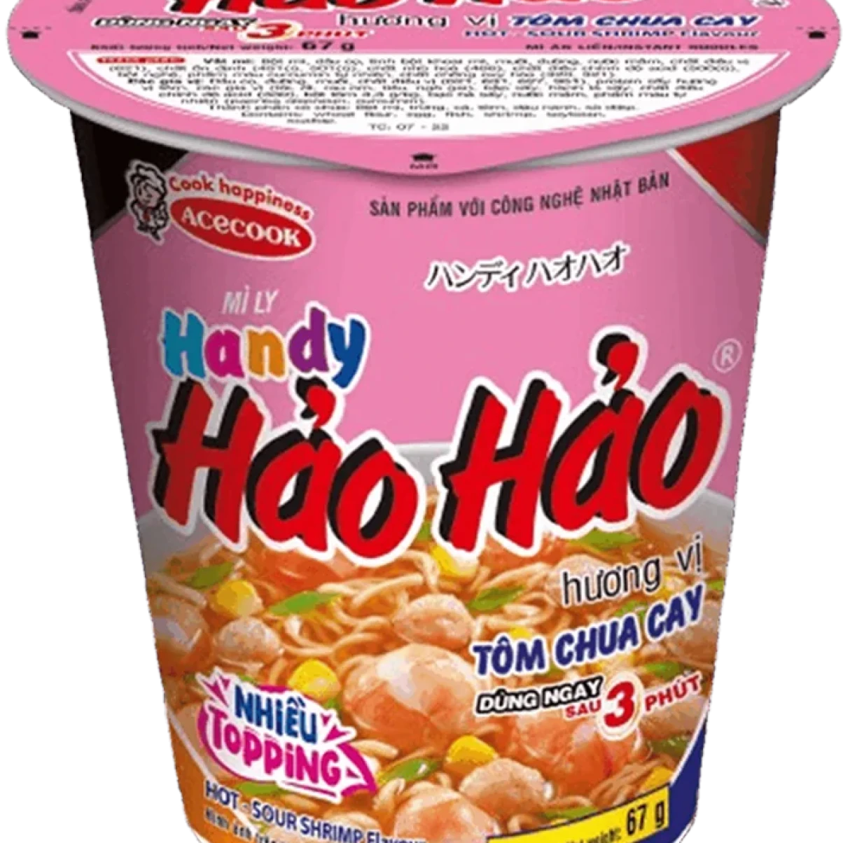 Mì Ly Handy Hảo Hảo Tôm chua cay